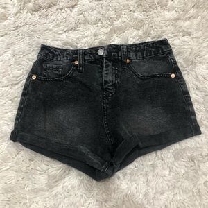 Wild Fable High-waisted black denim shorts